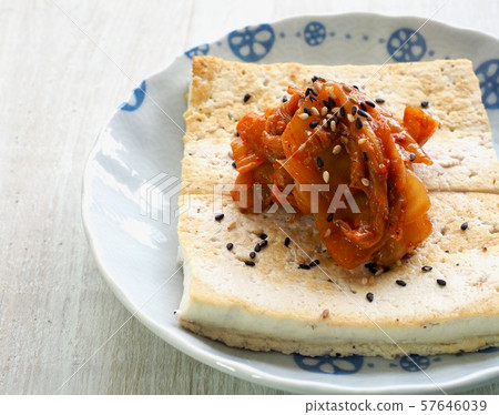 Korean food tofu kimchi Korean food tofu kimchi 57646039