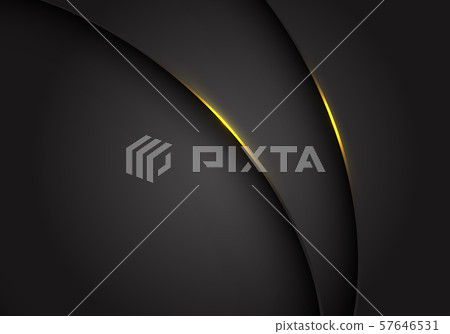 Abstract yellow light on dark grey grey metallic curve overlap with blank space design modern futuristic background vector illustration. Abstract yellow light on dark grey grey metallic curve overlap with blank space design modern futuristic background vector illustration. 57646531