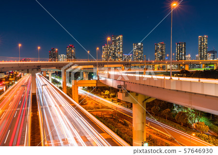 "Tokyo" Transportation / Logistics Image "Night View" 57646930
