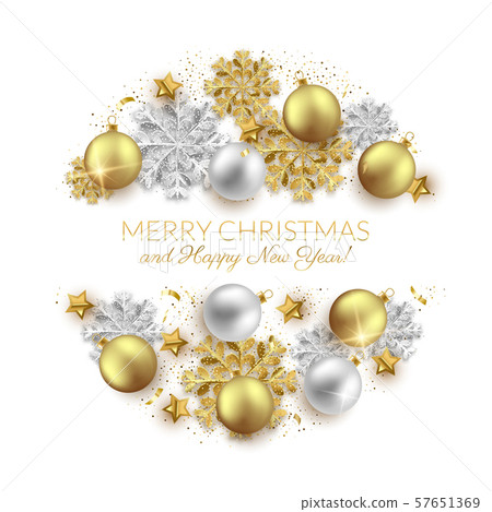 Merry Christmas New Year background design, 57651369