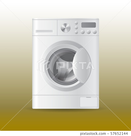 Vector realistic automatic washing-machine Vector realistic automatic washing-machine 57652144