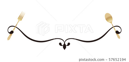 餐具裝飾線 餐具裝飾線 57652194