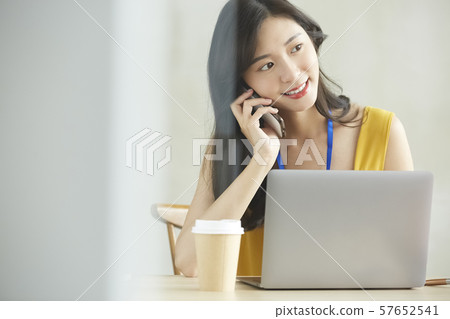 Business Woman Cafe Business Woman Cafe 57652541