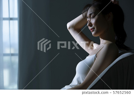 女性生活方式藍色基調 57652560