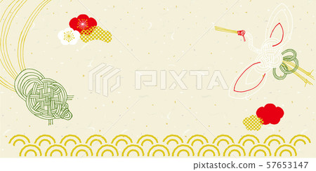 Turtle and vine Mizuhiki Japanese paper background 57653147