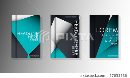 Gradient minimal geometric pattern. background design of the triangle cover Gradient minimal geometric pattern. background design of the triangle cover 57653586