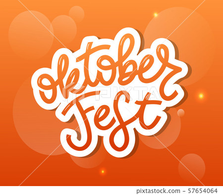 Oktoberfest handwritten lettering. Oktoberfest Oktoberfest handwritten lettering. Oktoberfest 57654064
