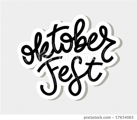 Oktoberfest handwritten lettering. Oktoberfest Oktoberfest handwritten lettering. Oktoberfest 57654065