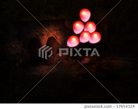 Red Balloon and Culvert Red Balloon and Culvert 57654324