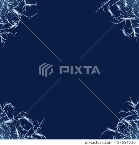 Frost corners overlay. Tangled patterns of ice 57654530