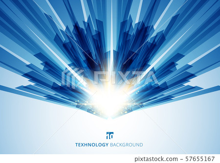 Abstract motion geometric shiny blue overlapping Abstract motion geometric shiny blue overlapping 57655167