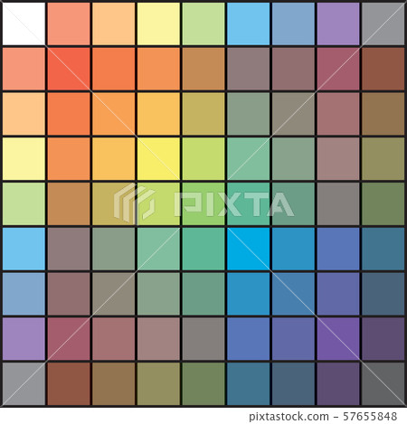 Polychrome Multicolor Spectral Versicolor Grid. 57655848