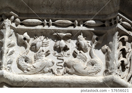 doge ducal palace venice capital of column wayside 57656021