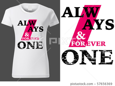 White T-shirt Design with Inscriptions White T-shirt Design with Inscriptions 57656369