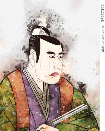 Ukiyoe Tonosama No.1 Watercolor Ukiyoe Tonosama No.1 Watercolor 57657366