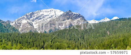 Beautiful view of Pahalgam, known as Valley of Shepherds of Kashmir valley (Paradise on Earth) 57659971
