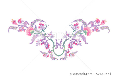 Seamless pattern with stylized ornamental flowers Seamless pattern with stylized ornamental flowers 57660361