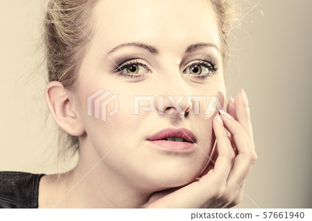 beautiful pensive woman face 57661940