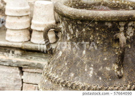 Old fashioned ceramic clay vases bowls 57664090