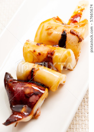 Squid skewers. 57665674