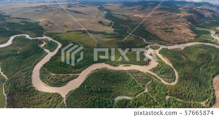 Kurai steppe and Chuya river Kurai steppe and Chuya river 57665874