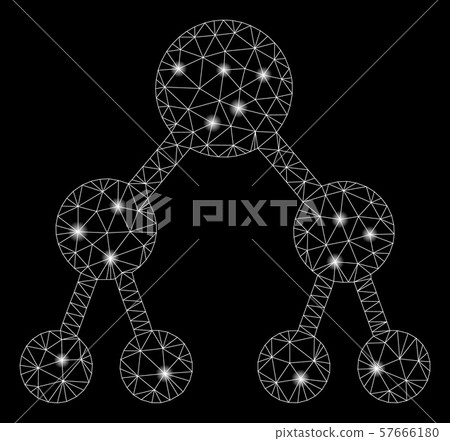 Flare Mesh 2D Binary Tree with Flare Spots 57666180