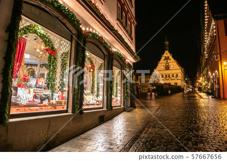 Rothenburg,德國,夜視圖 Rothenburg,德國,夜視圖 57667656