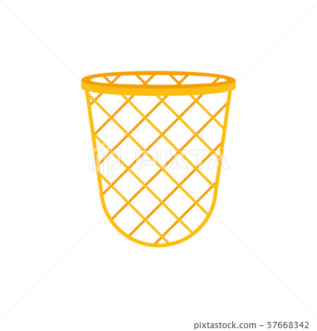 Isolated open bin  for garbage Icon office element 57668342