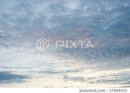 background of sunset clouds on heaven 57669353