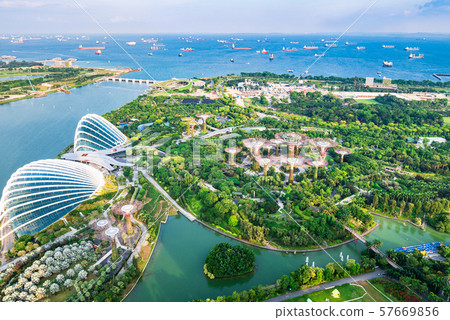 Singapore Gardens by the Bay Full view Singapore Gardens by the Bay Full view 57669856