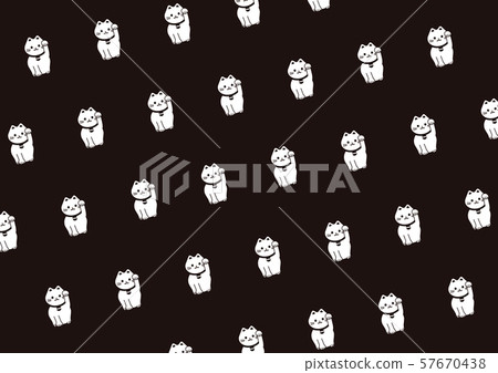 Beckoning cat pattern 57670438