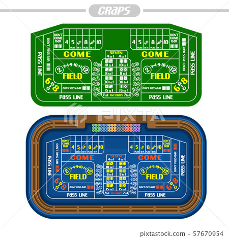 Vector Craps Tables Vector Craps Tables 57670954