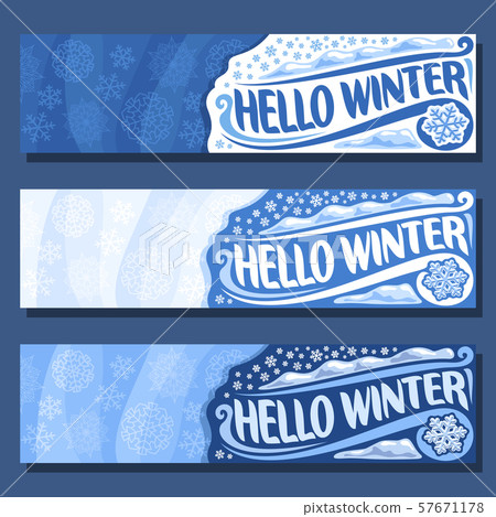 Vector banners for Winter 57671178
