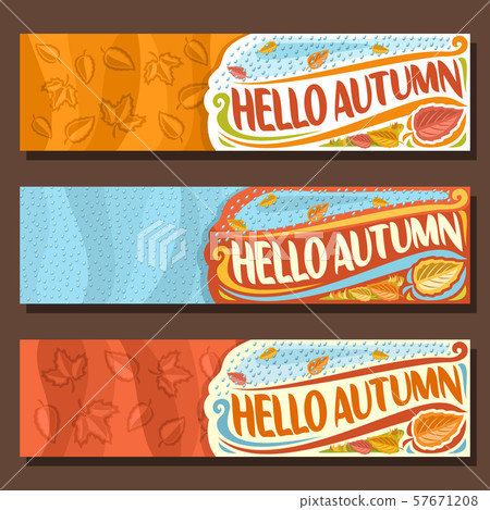 Vector banners for Autumn - Stock Illustration [57671208] - PIXTA