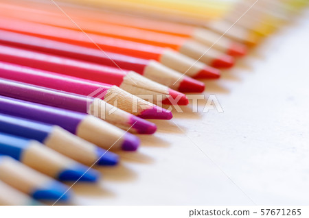 group of drawing color pencils on wooden background group of drawing color pencils on wooden background 57671265