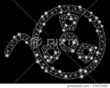 Glowing Mesh Carcass Tape Reel with Light Spots Glowing Mesh Carcass Tape Reel with Light Spots 57671490