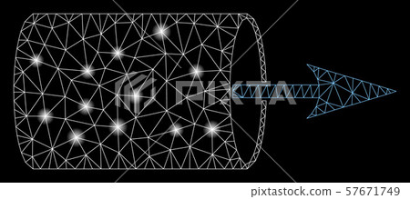 Flare Mesh 2D Pipe Direction with Flare Spots Flare Mesh 2D Pipe Direction with Flare Spots 57671749