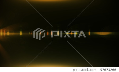 Real Lens Flare Shot in Studio over Black 57673266