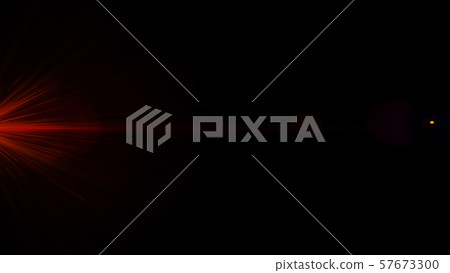 Real Lens Flare Shot in Studio over Black 57673300