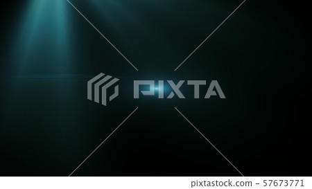 Real Lens Flare Shot in Studio over Black 57673771