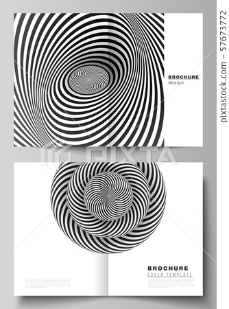 Vector layout of two A4 format modern cover mockups design templates for bifold brochure, flyer Vector layout of two A4 format modern cover mockups design templates for bifold brochure, flyer 57673772