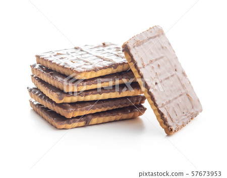 Sweet chocolate biscuits. Chocolate cookies. Sweet chocolate biscuits. Chocolate cookies. 57673953