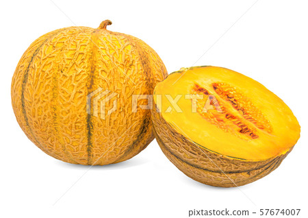 Charentais melon 3d rendering Charentais melon 3d rendering 57674007