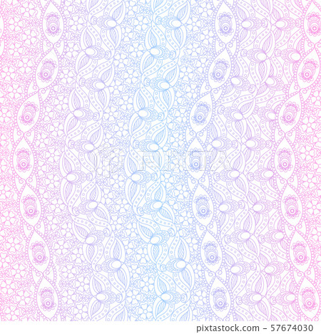 Indian pink and blue seamless pattern Indian pink and blue seamless pattern 57674030