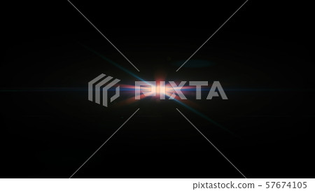 Real Lens Flare Shot in Studio over Black Real Lens Flare Shot in Studio over Black 57674105