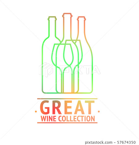 Great wine collection logo design 57674350
