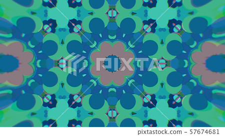 Abstract Colorful Painted Kaleidoscopic Graphic 57674681