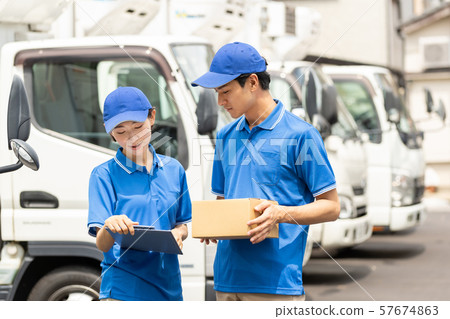 Driver truck delivery business delivery business image Driver truck delivery business delivery business image 57674863
