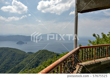 Padlock on the Rainbow Line summit observatory in Fukui Prefecture 57675525