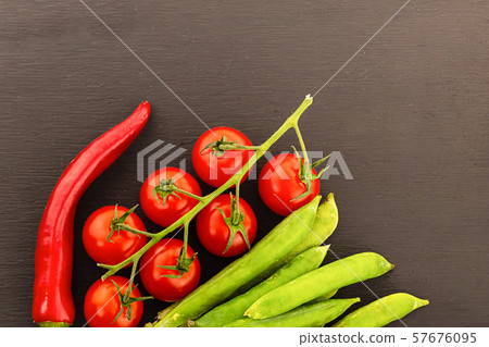 assorted vegetables fresh tasty chilli pepper long assorted vegetables fresh tasty chilli pepper long 57676095
